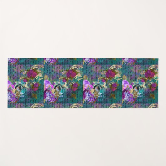 孔雀の変質 ヨガマット (正面(横))