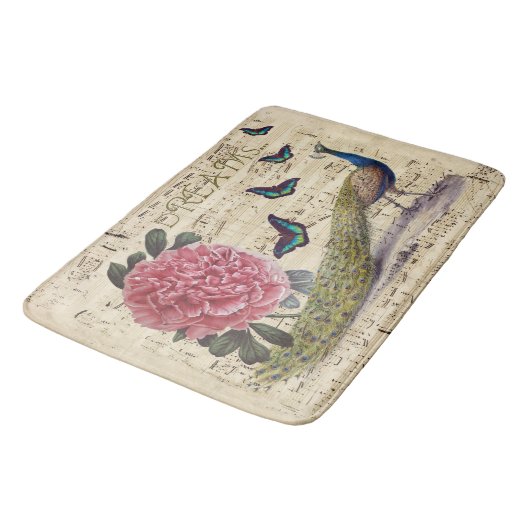 孔雀の夢 バスマット (アングル)