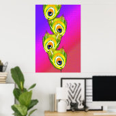 孔雀の夢 ポスター (ホームオフィス)