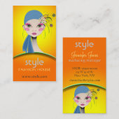 孔雀の女の子、名刺 名刺 (正面/裏面)