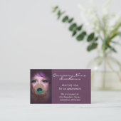 孔雀の女性D3 -美しいの名刺 名刺 (スタンド正面)