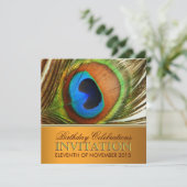 孔雀の女神バースデーパーティ招待状 招待状 (スタンド正面)
