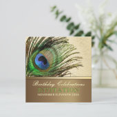 孔雀の女神フェザーバースデーパーティーの招待 招待状 (スタンド正面)