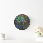 孔雀の宝石店 ラウンド壁時計 (ホーム)