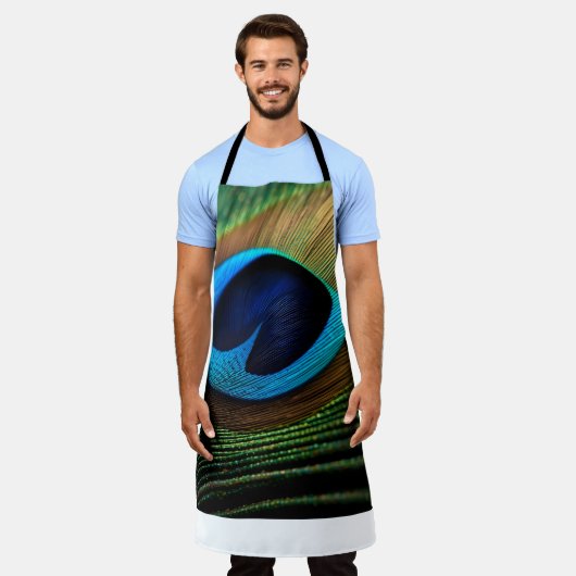 孔雀の宝石 エプロン (着用した状態)