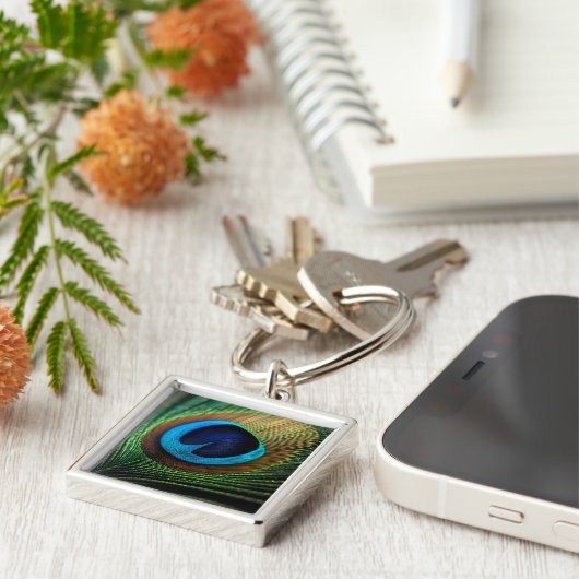 孔雀の宝石 キーホルダー (側面)