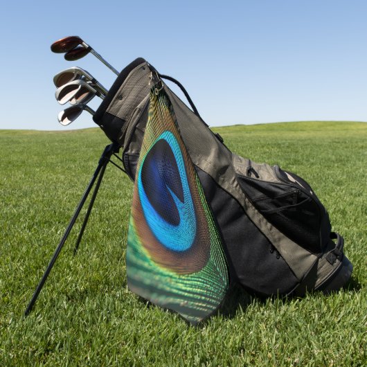 孔雀の宝石 ゴルフタオル (グリーン)