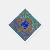 孔雀の宝石 スタンダードカクテルナプキン (角)