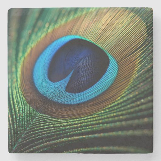 孔雀の宝石 ストーンコースター (正面)
