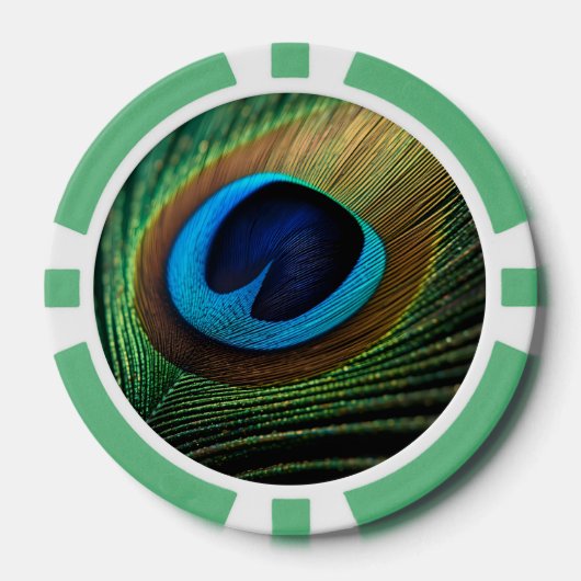 孔雀の宝石 ポーカーチップ (正面)