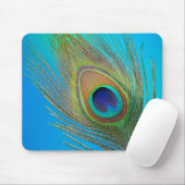 孔雀の尾の羽 マウスパッド (マウス)