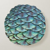 孔雀の尾羽 ラウンドクッション (正面)