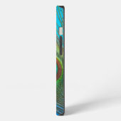 孔雀の尾羽 iPhoneケース (左側面)
