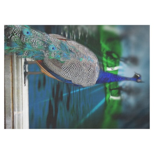 孔雀の尾 テーブルクロス (正面(横))