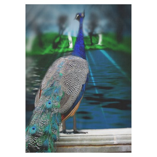 孔雀の尾 テーブルクロス (正面)