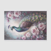 孔雀の庭のデコパージュ 薄葉紙 (正面)