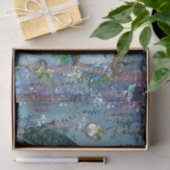 孔雀の庭の藤の青いラベンダーのピンク 薄葉紙 (ギフト)