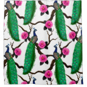 孔雀の庭 シャワーカーテン (正面)