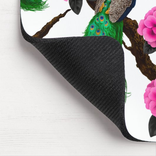 孔雀の庭 マウスパッド (コーナー)