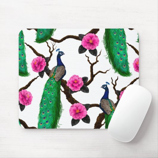孔雀の庭 マウスパッド (マウス)