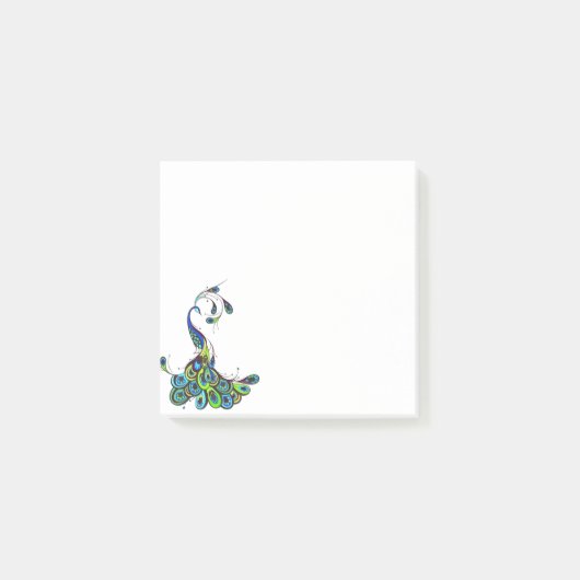 孔雀の後それノート ポストイット (正面)