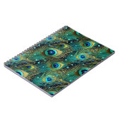 孔雀の情熱 クッション ノートブック (左側)