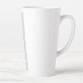 孔雀の愛のバラの絵 カフェラテマグ (右)