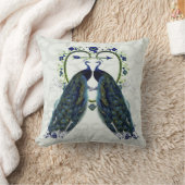 孔雀の愛華美パーソナライズされた クッション (ブランケット)