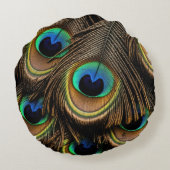 孔雀の愛 ラウンドクッション (裏面)