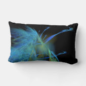 孔雀の抽象芸術 ランバークッション (裏面)