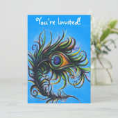 孔雀の招待（言葉あり） 招待状 (スタンド正面)