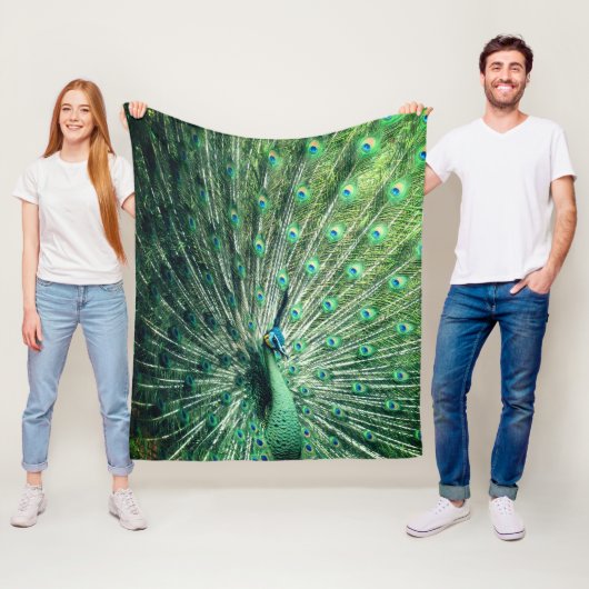 孔雀の支柱 フリースブランケット (インサイチュ)