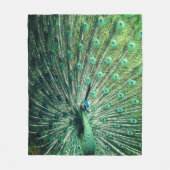 孔雀の支柱 フリースブランケット (正面)