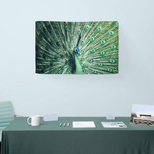 孔雀の支柱 横断幕 (トレードショー)