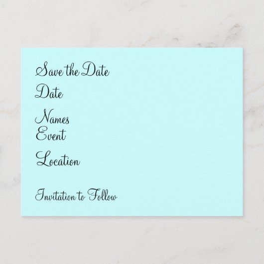 孔雀の日付を保存 案内ポストカード (裏面)