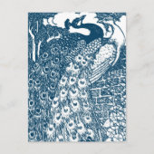 孔雀の日付を保存 案内ポストカード (正面)