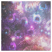 孔雀の星雲の宇宙の銀河系のプリントの生地 ファブリック (クローズアップ)