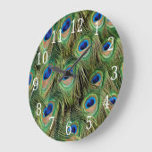 孔雀の時計 ラージ壁時計 (傾斜)