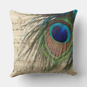 孔雀の歌 クッション (裏面)