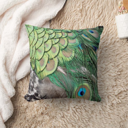 孔雀の歓喜 クッション (ブランケット)