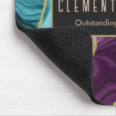 孔雀の水彩ゲートV1カスタマイズ可能 マウスパッド (コーナー)