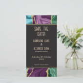 孔雀の水彩瑪瑙V1 (20.3 x 10.2cm) セーブザデート (スタンド正面)