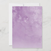 孔雀の水彩画を使った母の日のブランチ 招待状 (裏面)