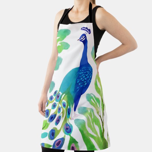 孔雀の水色 エプロン (インサイチュ)