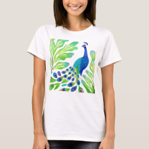 孔雀の水色 Tシャツ