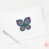 孔雀の炎の蝶 スクエアシール (封筒)