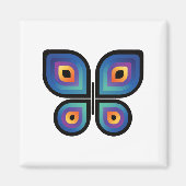 孔雀の炎の蝶 マグネット (正面)