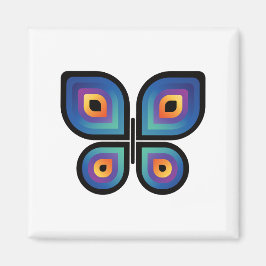 孔雀の炎の蝶 マグネット