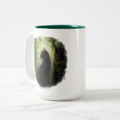 孔雀の猫 ツートーンマグカップ (正面左)