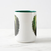 孔雀の猫 ツートーンマグカップ (中央)